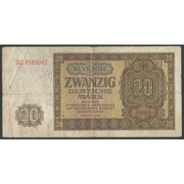 Alemania Democratica, 20 Mark 1948 P13b