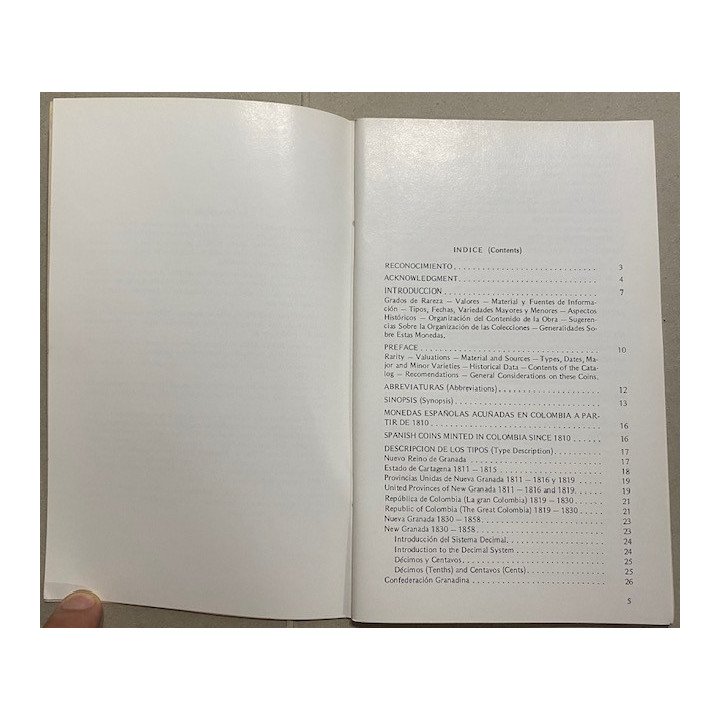Catalogo 2 Reales 2 Decimos Y 20 Centavos 1811-1982 - Jorge Emilio Restrepo reverso