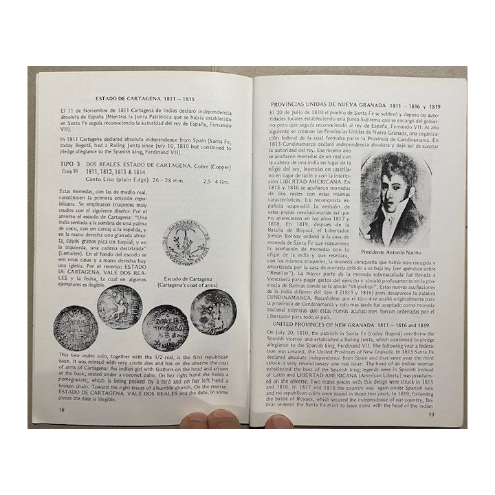Catalogo 2 Reales 2 Decimos Y 20 Centavos 1811-1982 - Jorge Emilio Restrepo reverso