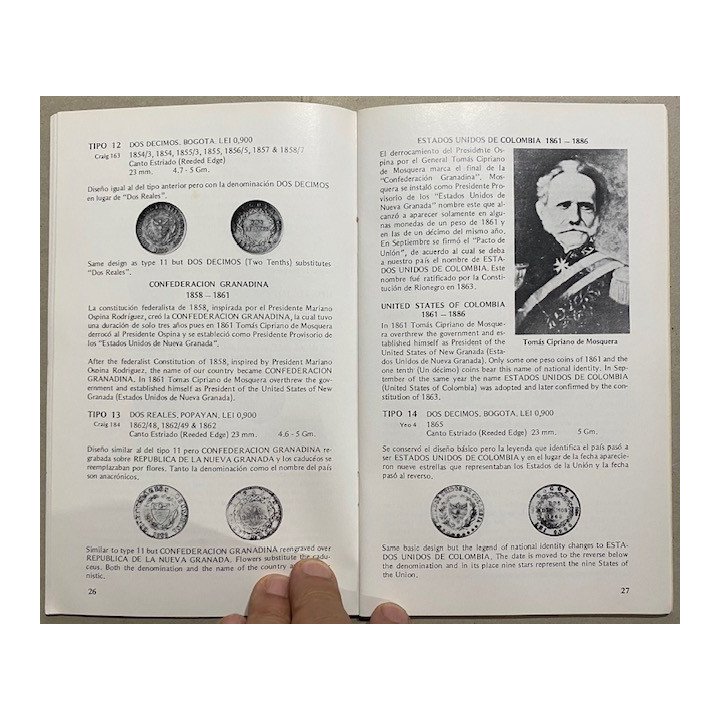 Catalogo 2 Reales 2 Decimos Y 20 Centavos 1811-1982 - Jorge Emilio Restrepo reverso