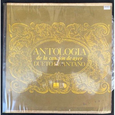 El dueto de antaño, Antologia de la cancion de ayer (2 Vinilos) - Colombia