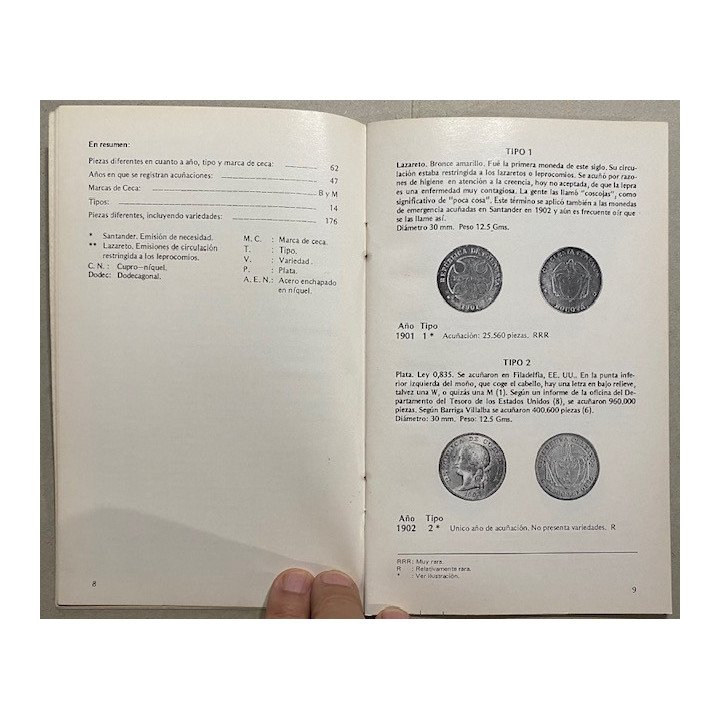 Catalogo 50 Centavos Siglo XX 1901-1978 - Jorge Emilio Restrepo reverso