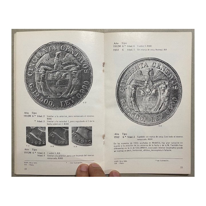 Catalogo 50 Centavos Siglo XX 1901-1978 - Jorge Emilio Restrepo reverso