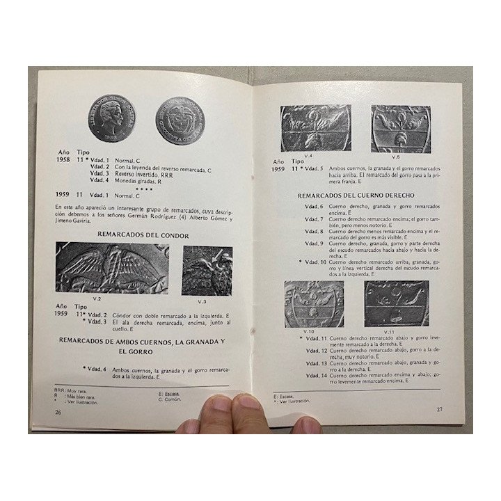 Catalogo 50 Centavos Siglo XX 1901-1978 - Jorge Emilio Restrepo reverso