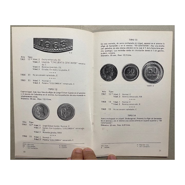 Catalogo 50 Centavos Siglo XX 1901-1978 - Jorge Emilio Restrepo reverso