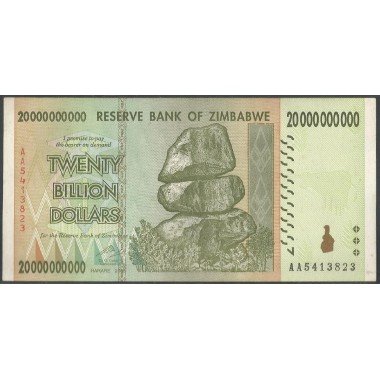 Zimbabwe, 20.000.000.000 Dollars 5 Nov 2008 P86