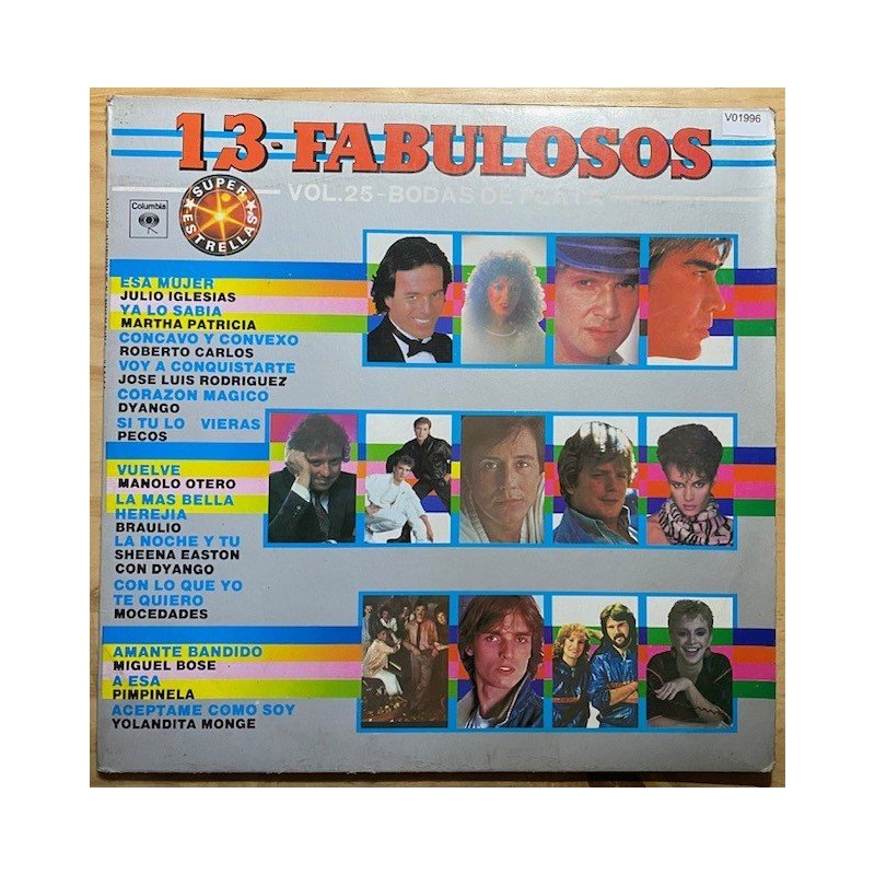 13 Fabulosos, Vol 25 Bodas de plata - Colombia 1984