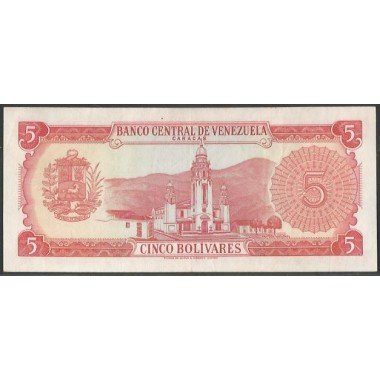 Venezuela, 5 Bolivares 29 Ene 1974 C 7 Dig P50h