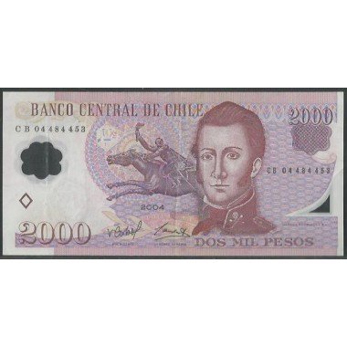 Chile, 2.000 Pesos 2004 P160a