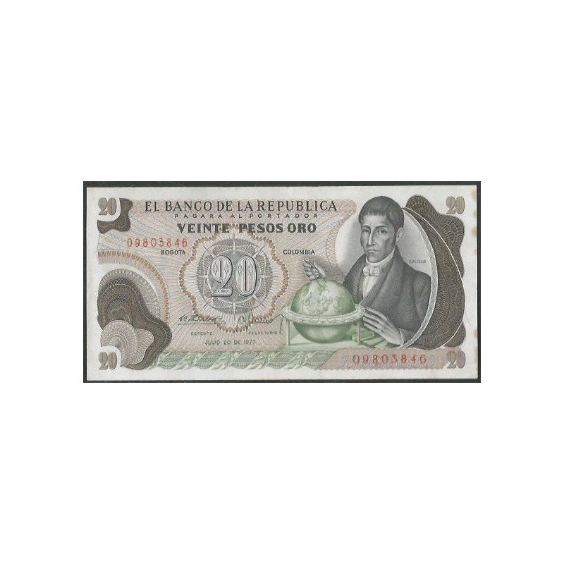 Billete de 20 Pesos 20 Jul 1977 BGW236