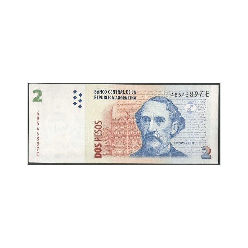 Argentina, 2 Pesos ND2002 Serie E P352