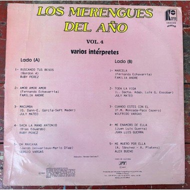 Los merengues del año vol 4 - Colombia 1987