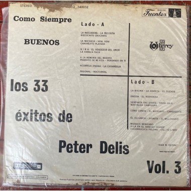 33 Exitos de Peter Delis Vol 3 - Colombia