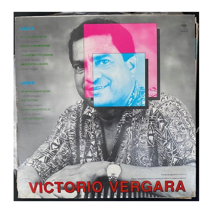 Victorio Vergara Costa Rica 1990 reverso