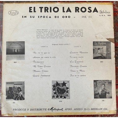 El Trio de la Rosa, en su epoca de oro vol II - Colombia