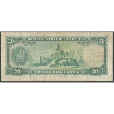 Venezuela, 20 Bolivares 5 Mar 1968 M 7 Dig P46b
