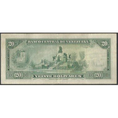 Venezuela, 20 Bolivares 22 Jun 1971 S7 P52a