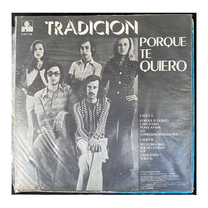 Tradicion Porque te quiero - Colombia reverso