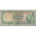 Venezuela, 20 Bolivares 11 Abr 1972 X7 P52b