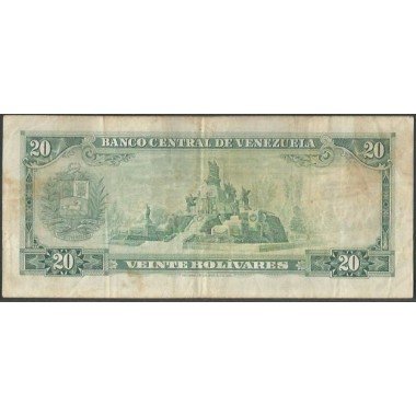 Venezuela, 20 Bolivares 29 Ene 1974 A 7 Dig P46e