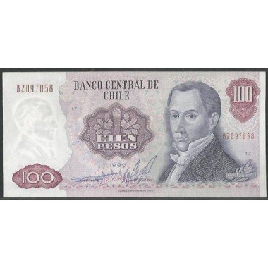 Chile, 100 Pesos 1980 P152b