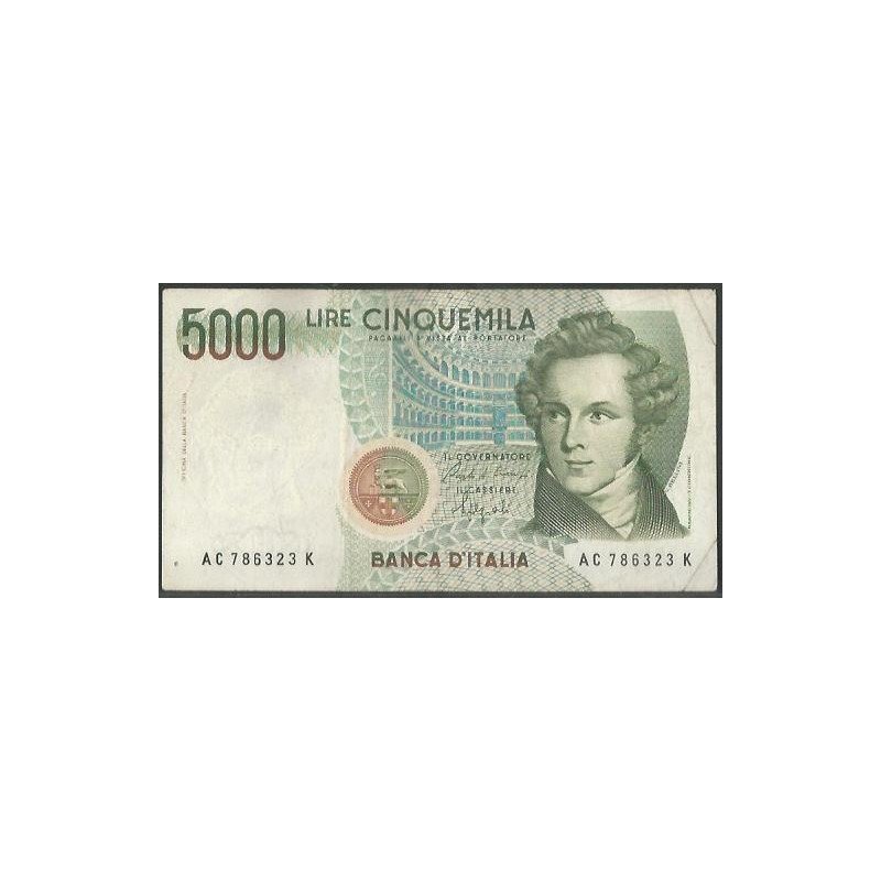 Italia, 5.000 Liras 4 Ene 1985 P111b