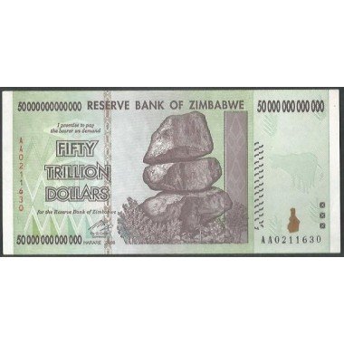 Zimbabwe, 50.000.000.000.000 Dollars 2008 P90