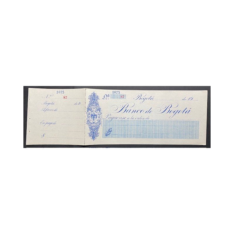 Banco de Bogota, Litografia Colombia