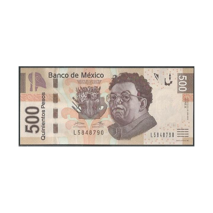 Mexico 500 Pesos 12 Jun 2012 Serie X P126x