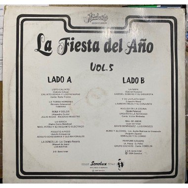 La fiesta del año, Volumen 5 - Colombia 1984