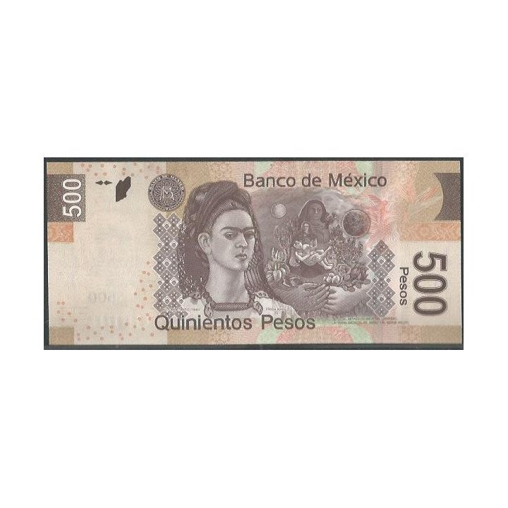 Mexico 500 Pesos 12 Jun 2012 Serie X P126x reverso