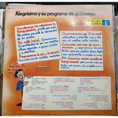 Alegrisimo, Volumen 1 - Colombia 1982