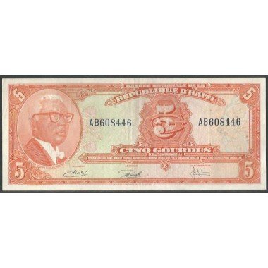 Haiti, 5 Gourdes L1919 P202a