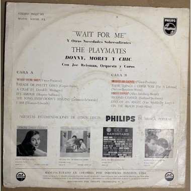 The Playmates - Wait for me - Colombia 1960
