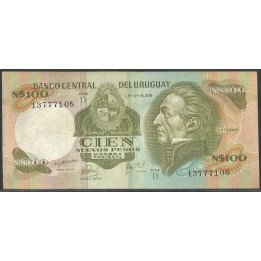 Uruguay 100 Nuevos Pesos ND1981 D P62b