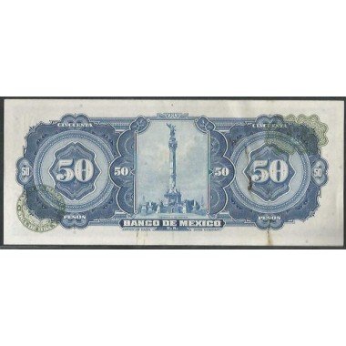 Mexico, 50 Pesos 10 May 1967 Serie BEG P49q