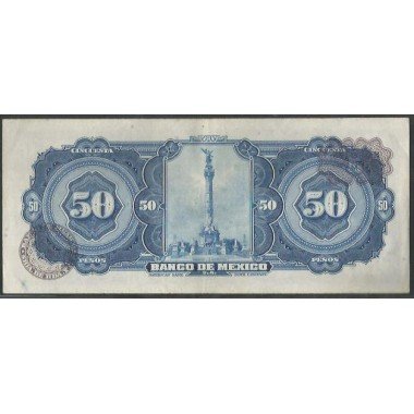 Mexico, 50 Pesos 29 Dic 1972 Serie BPR P49u