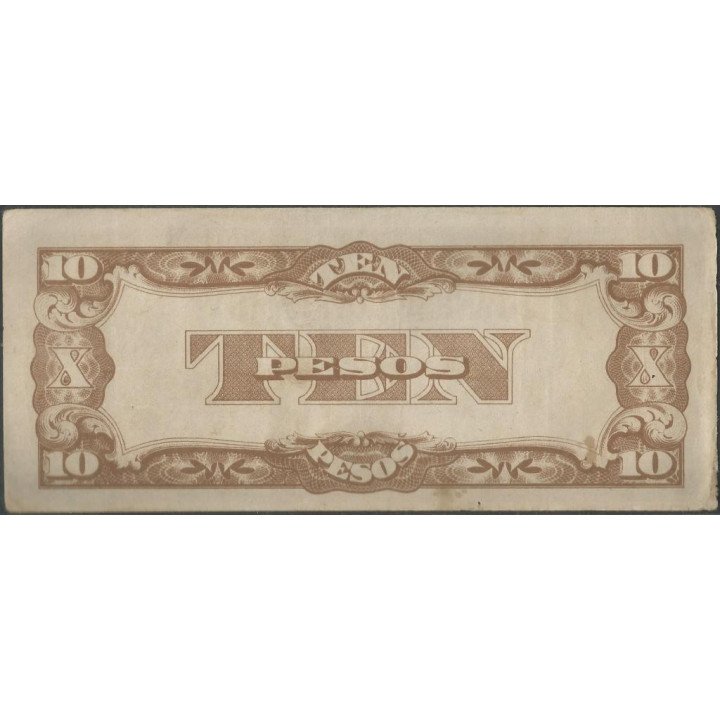 Filipinas 10 Pesos ND1942 PE P108a reverso