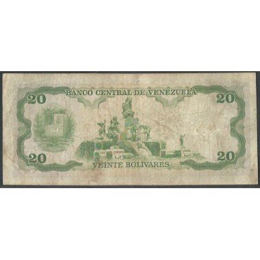 Venezuela, 20 Bolivares 31 May 1990 M 8 Dig P63c