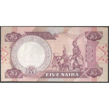 Nigeria,  5 Naira ND1984-2000 Firma 7 P24b