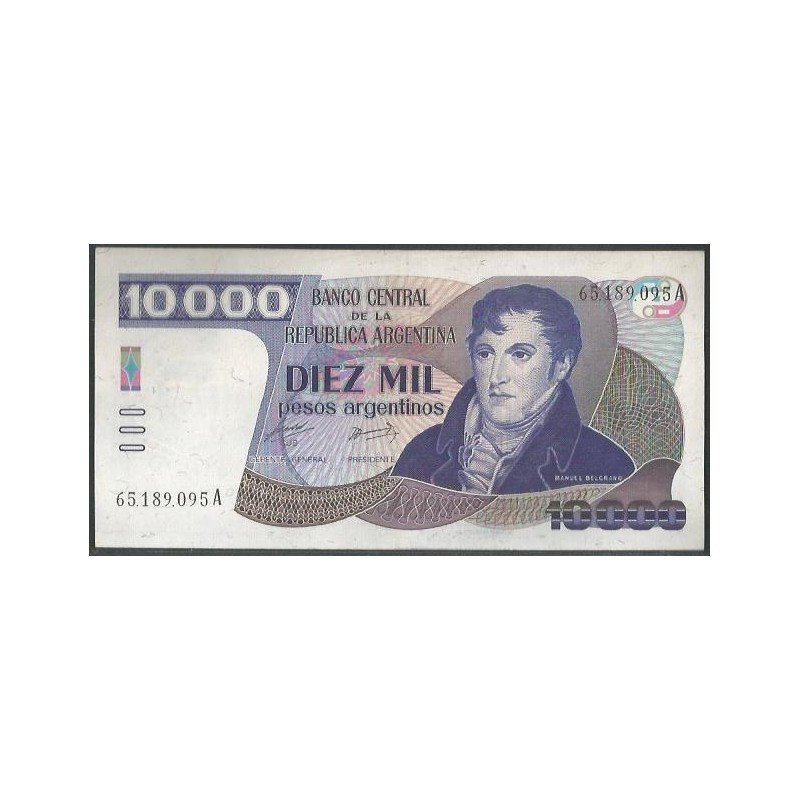 Argentina, 10.000 Pesos Argentinos ND1985 Serie A P319a