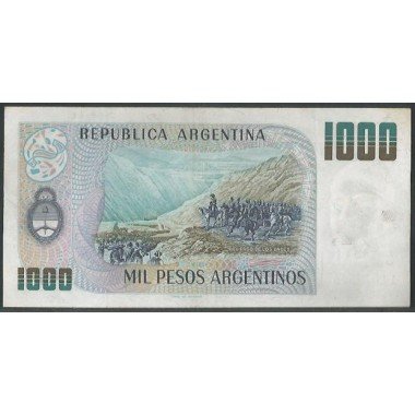 Argentina, 1.000 Pesos Argentinos ND1983-5 Serie B P317a