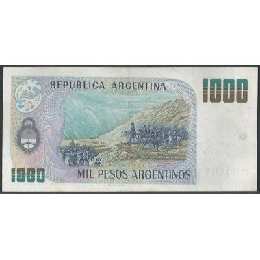 Argentina, 1.000 Pesos Argentinos ND1983-5 Serie D P317b
