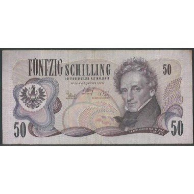 Austria, 50 Schilling 2 Ene 1970 P143a