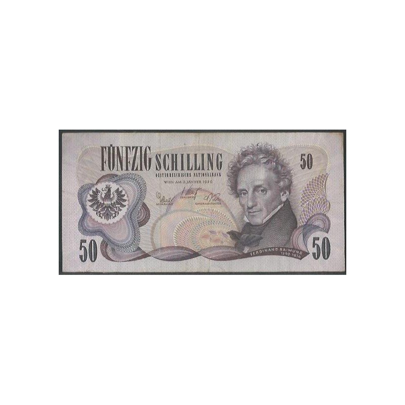 Austria, 50 Schilling 2 Ene 1970 P143a