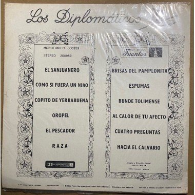 Los Diplomaticos, Asi canta Colombia - Colombia 1974