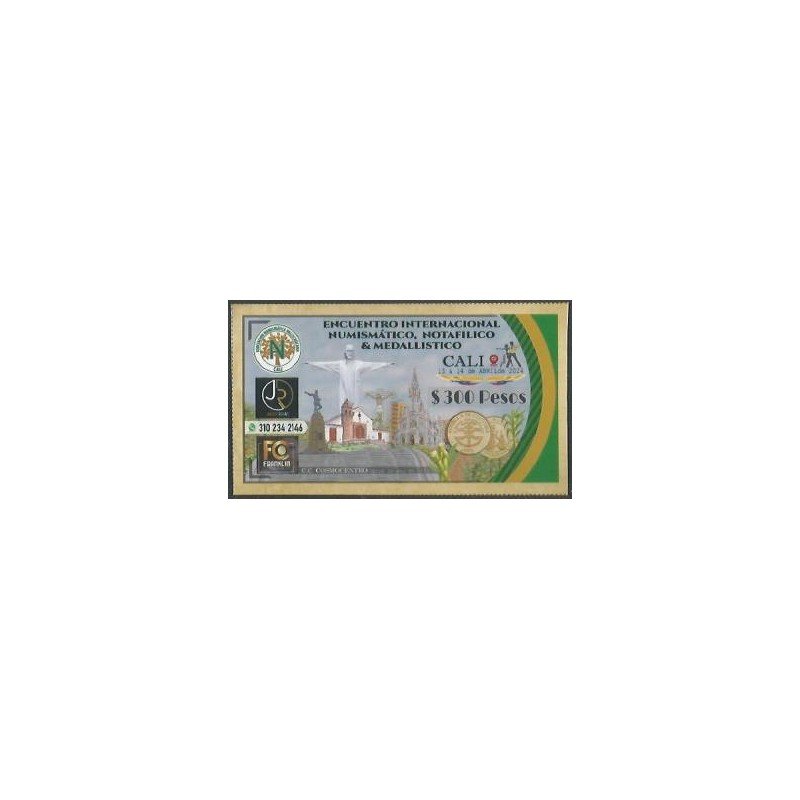 AsociacionNumismatica del Valle, 300 pesos 13-14 Abr 2024
