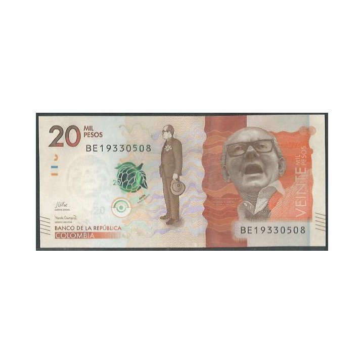 Billete de 20.000 Pesos 27 Jul 2021 Serie BE BGWNF20-