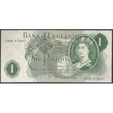 Inglaterra, 1 Pound ND1970-77 P374g