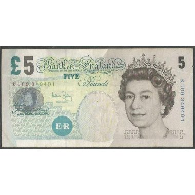 Inglaterra, 5 Pounds 2002 (04) P391c